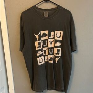 Comfort Colors tee Country Checkered Graphic T-Shirt